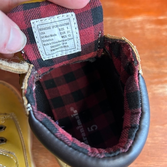 GARANIMALS Timerland Style Little Boots Velcro Strap Toddler Boy Size 5 (1363) - Picture 8 of 8